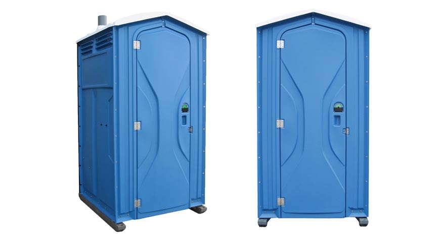 Long-term porta potty units on site in Pullman, Washington